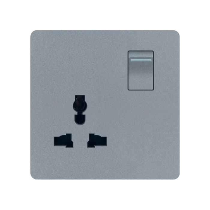 D2 Series Plastic Grey Wall Switch And Socket CE SASO GCC Certificates