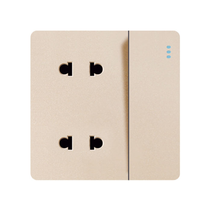 Luxuary Golden Color Cambodia 4pin Socket
