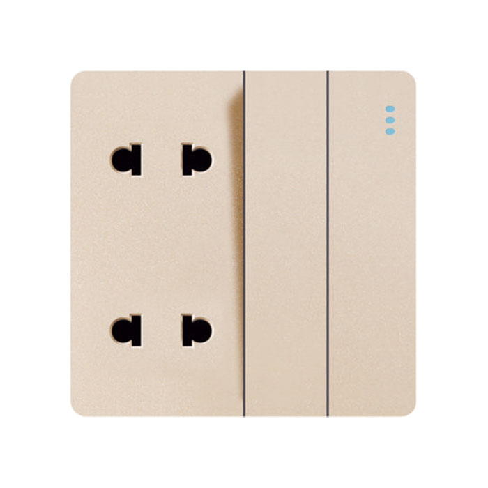 Luxuary Golden Color Cambodia 4pin Socket