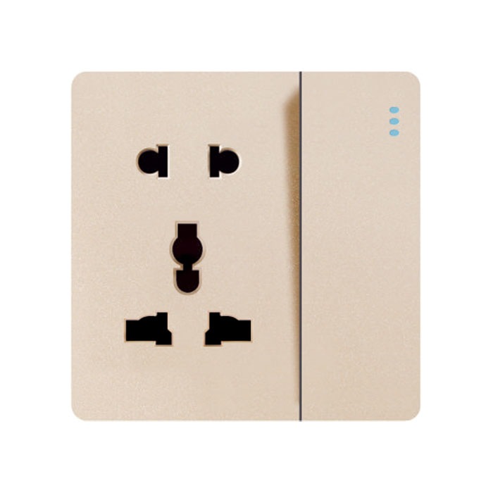 5pin Wall Socket With USB Outlet