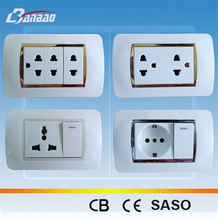 1 gang 3pin Multi Socket