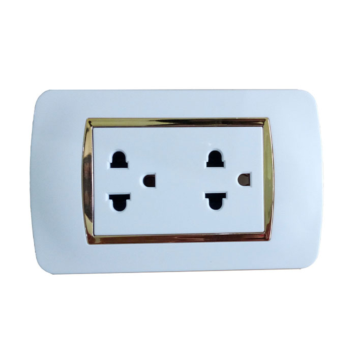 Single US Type 2pin Wall Socket