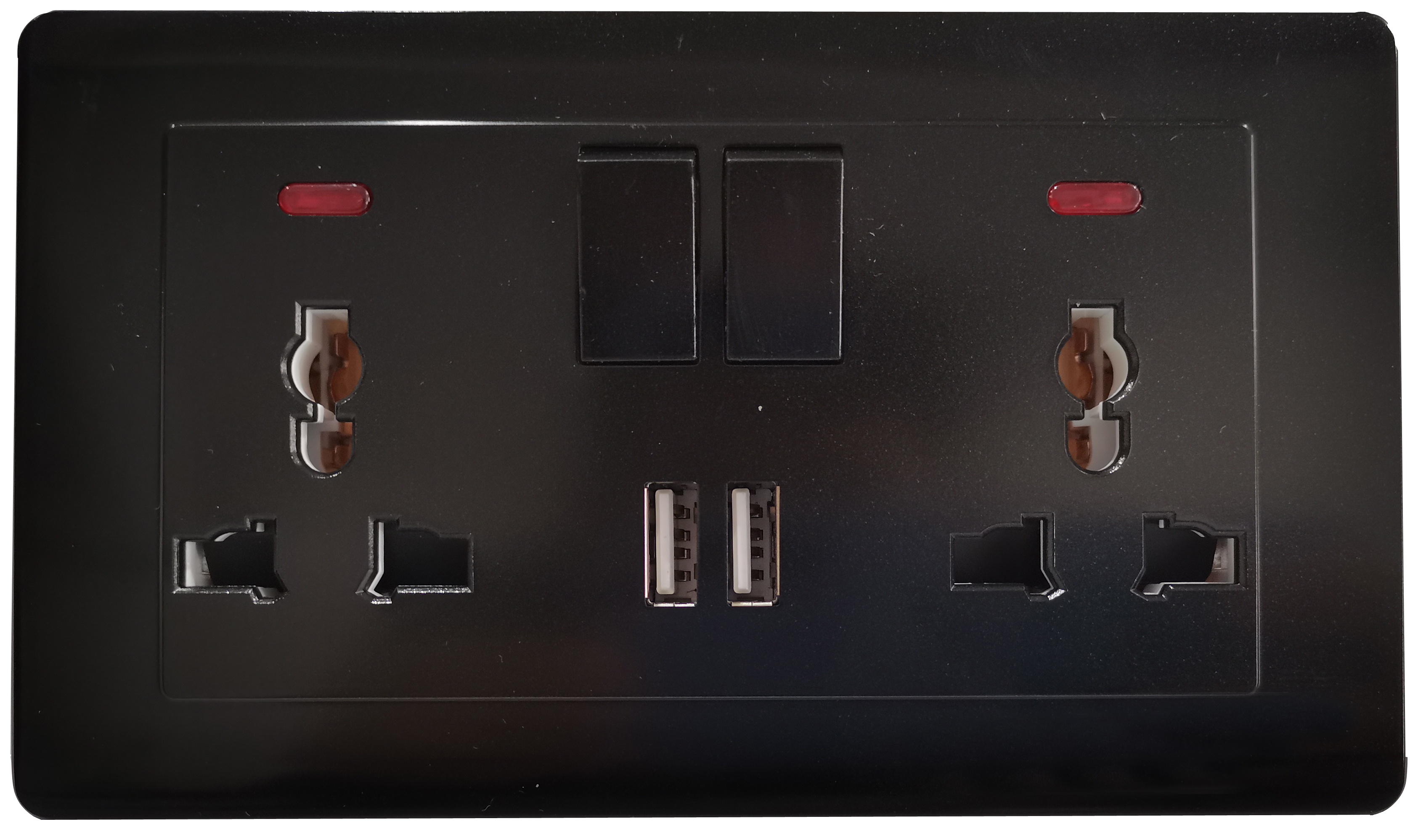 Double 13A UK Socket with switch
