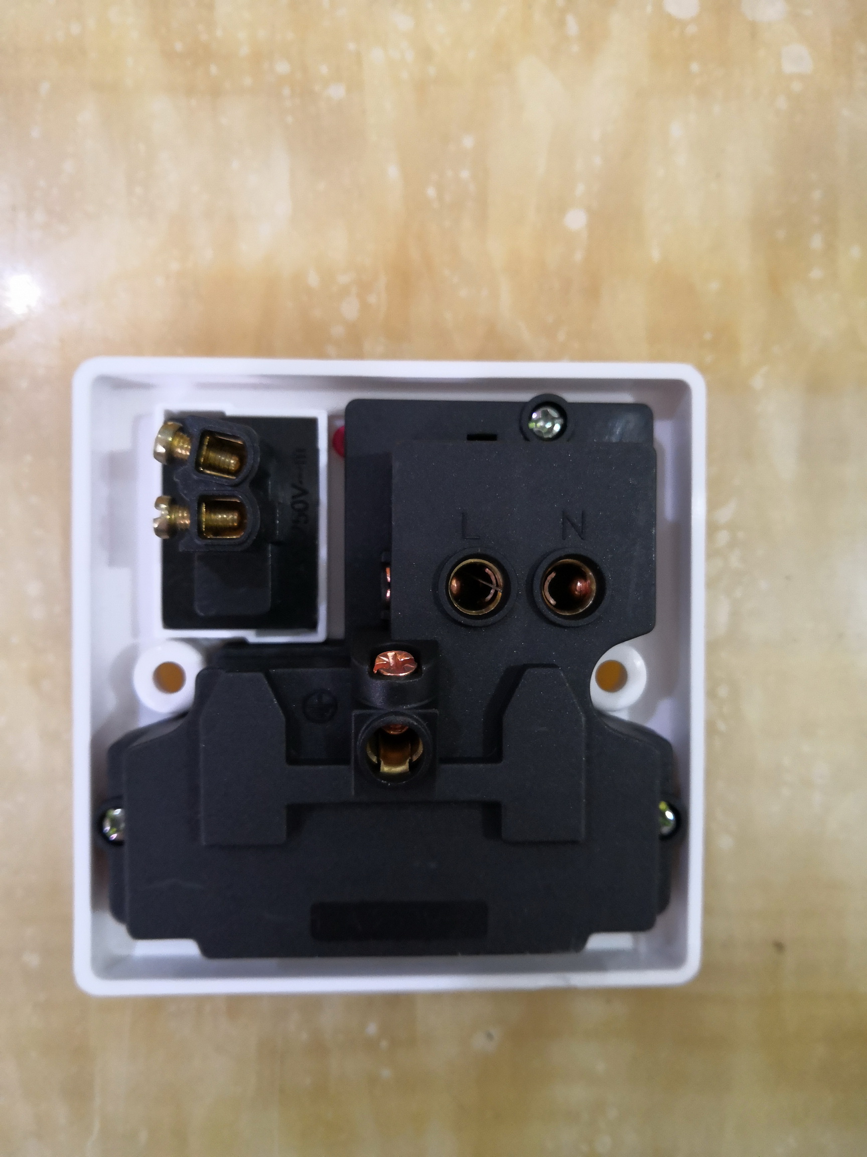 double multi 6pin Socket with lamp
