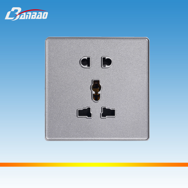 grey color acrylic glass panel electric wall switch