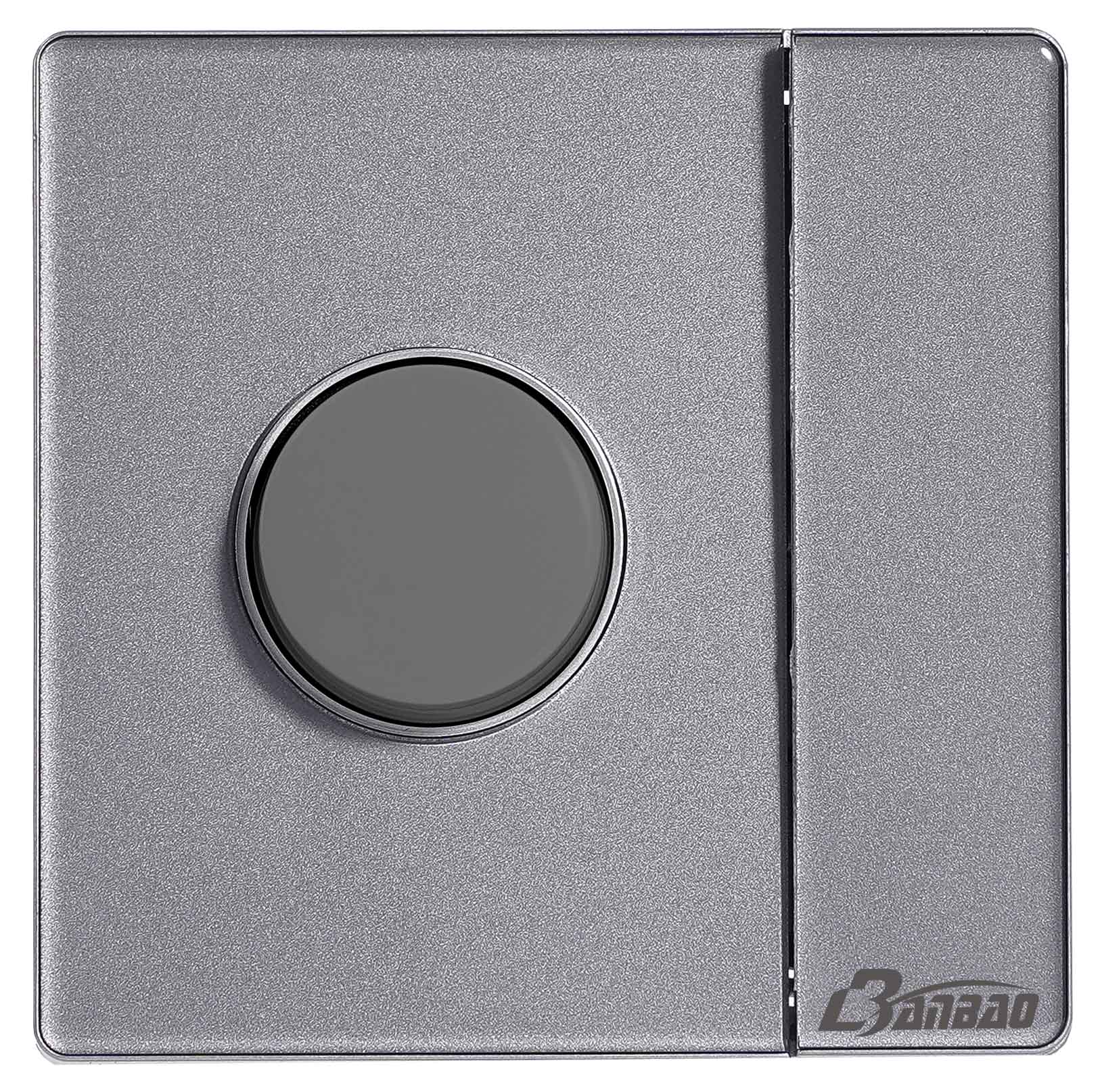 1gang 5pin Wall Socket with Glass panel grey color