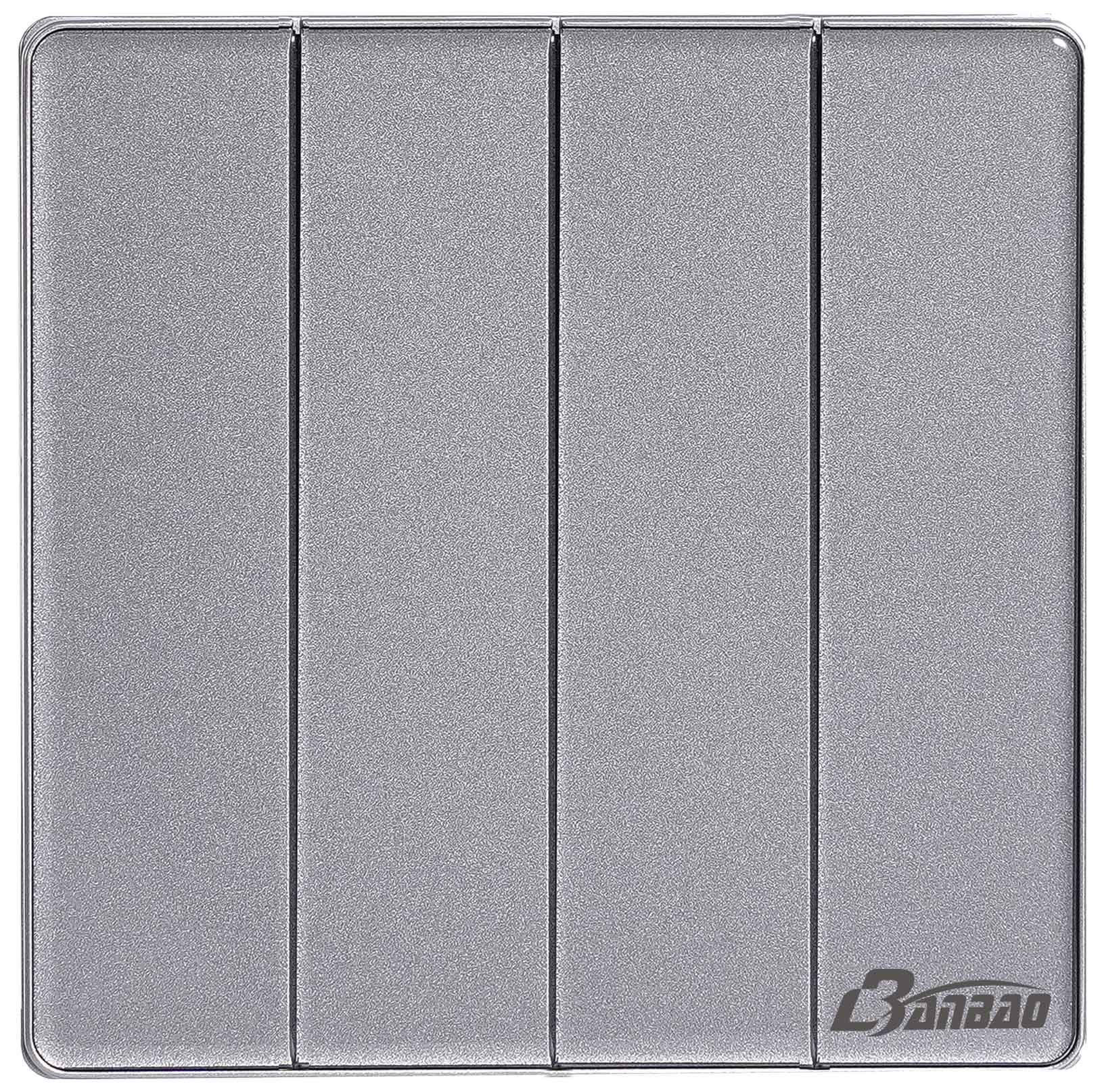 1gang 5pin Wall Socket with Glass panel grey color
