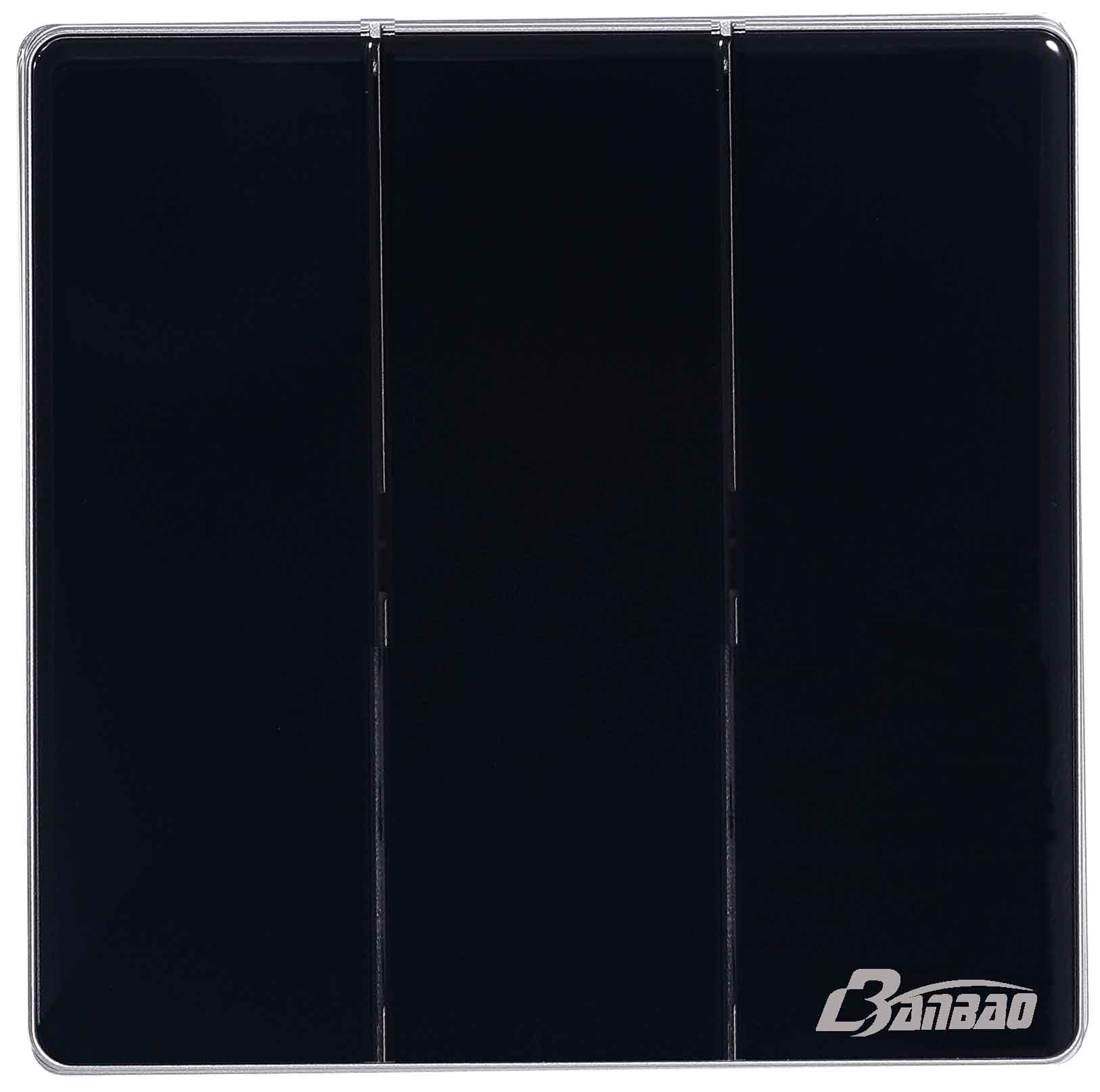 Black color Big Button PC panel 10A 1gang Wall Switch