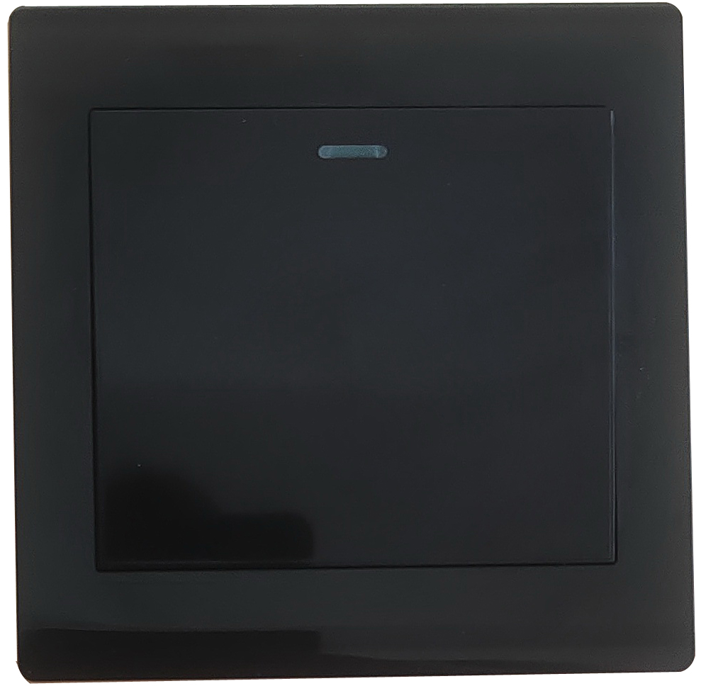 Black color Big Button PC panel 10A 1gang Wall Switch