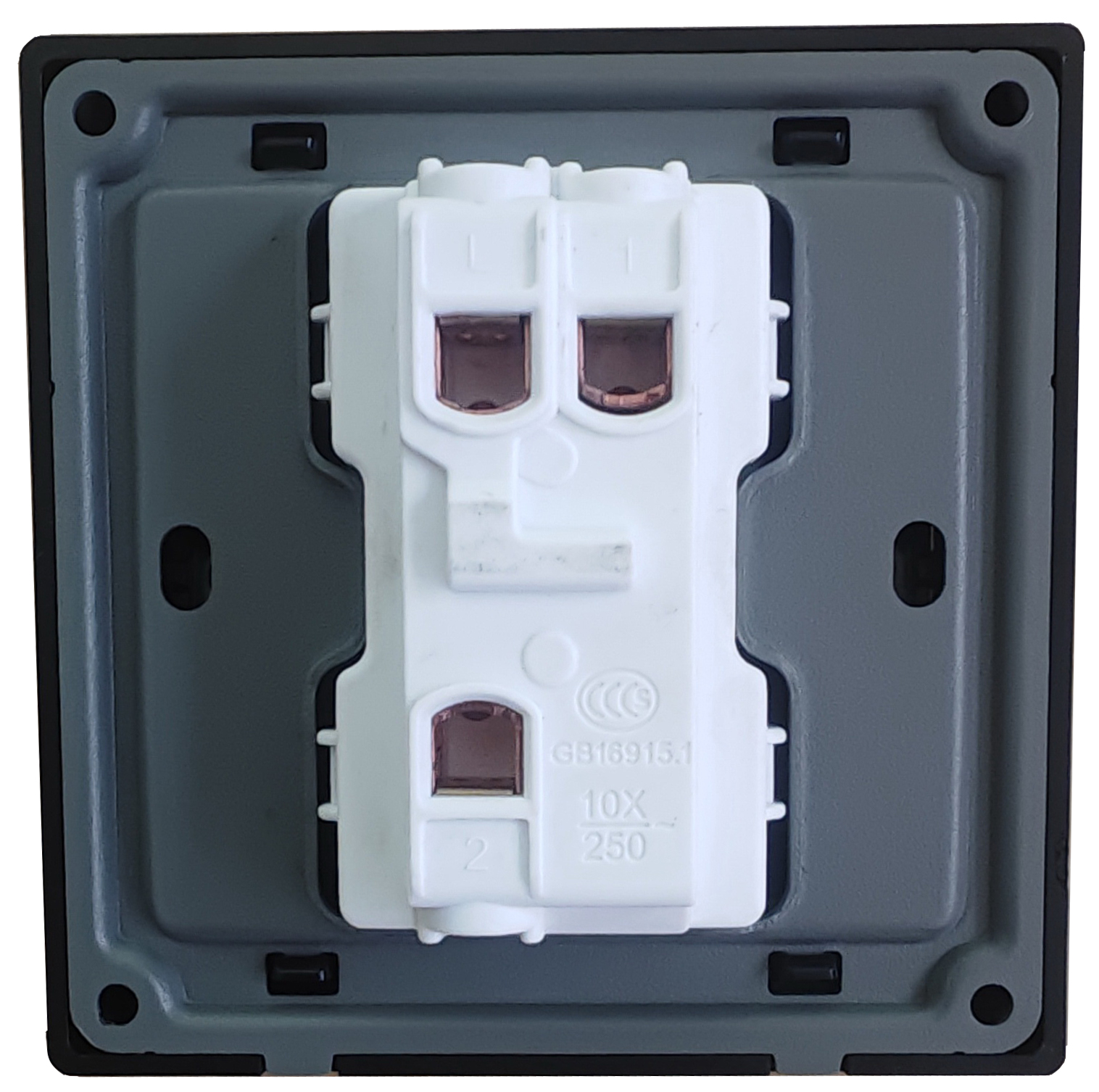 glass panel ultra thin white color 2gang 10A Wall Switch