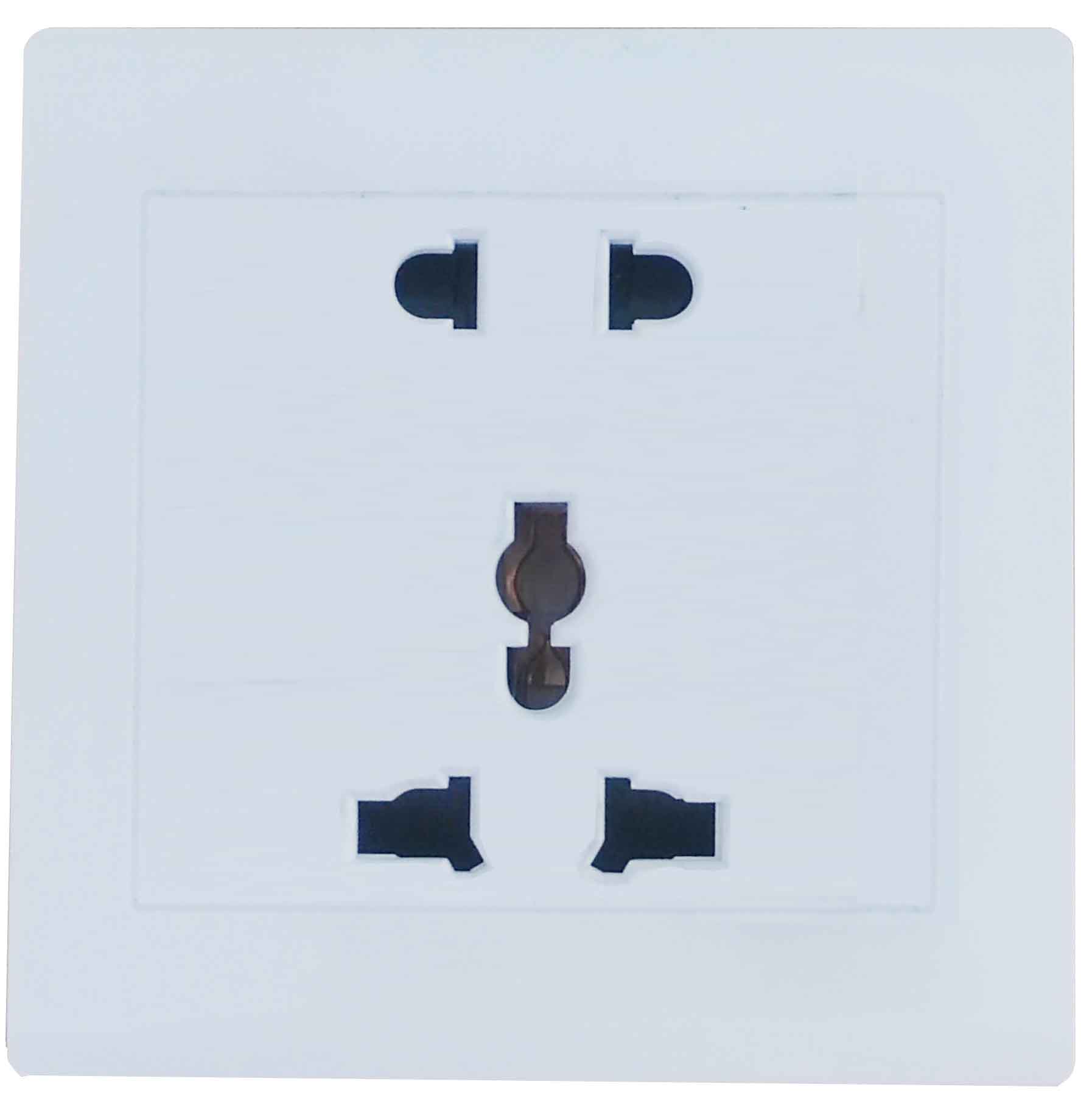PC panel white color 4gang 1way 10A Big Button Wall Switch
