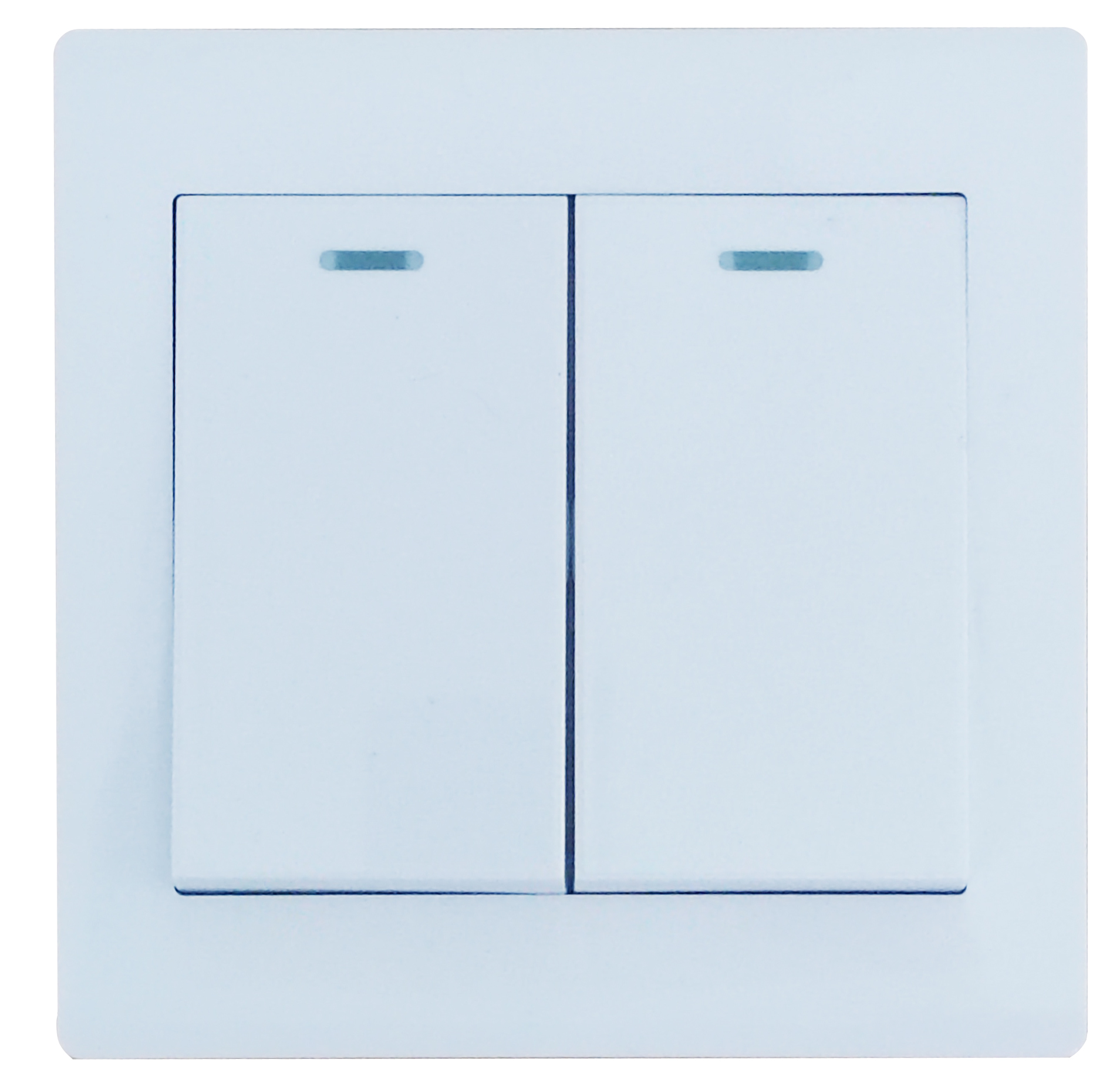 PC panel white color 4gang 1way 10A Big Button Wall Switch