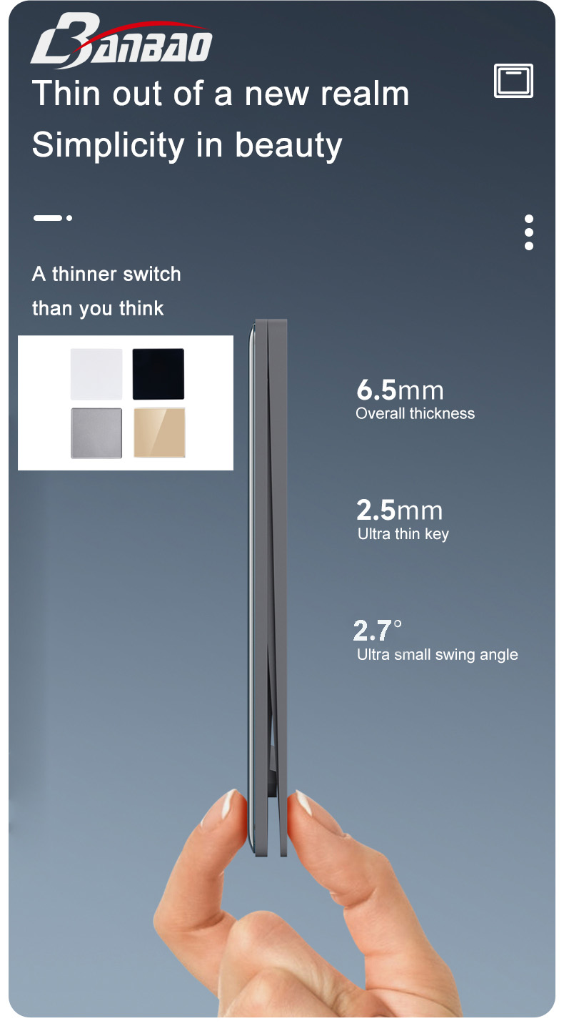 Switch And Socket Suitable For Modern Style