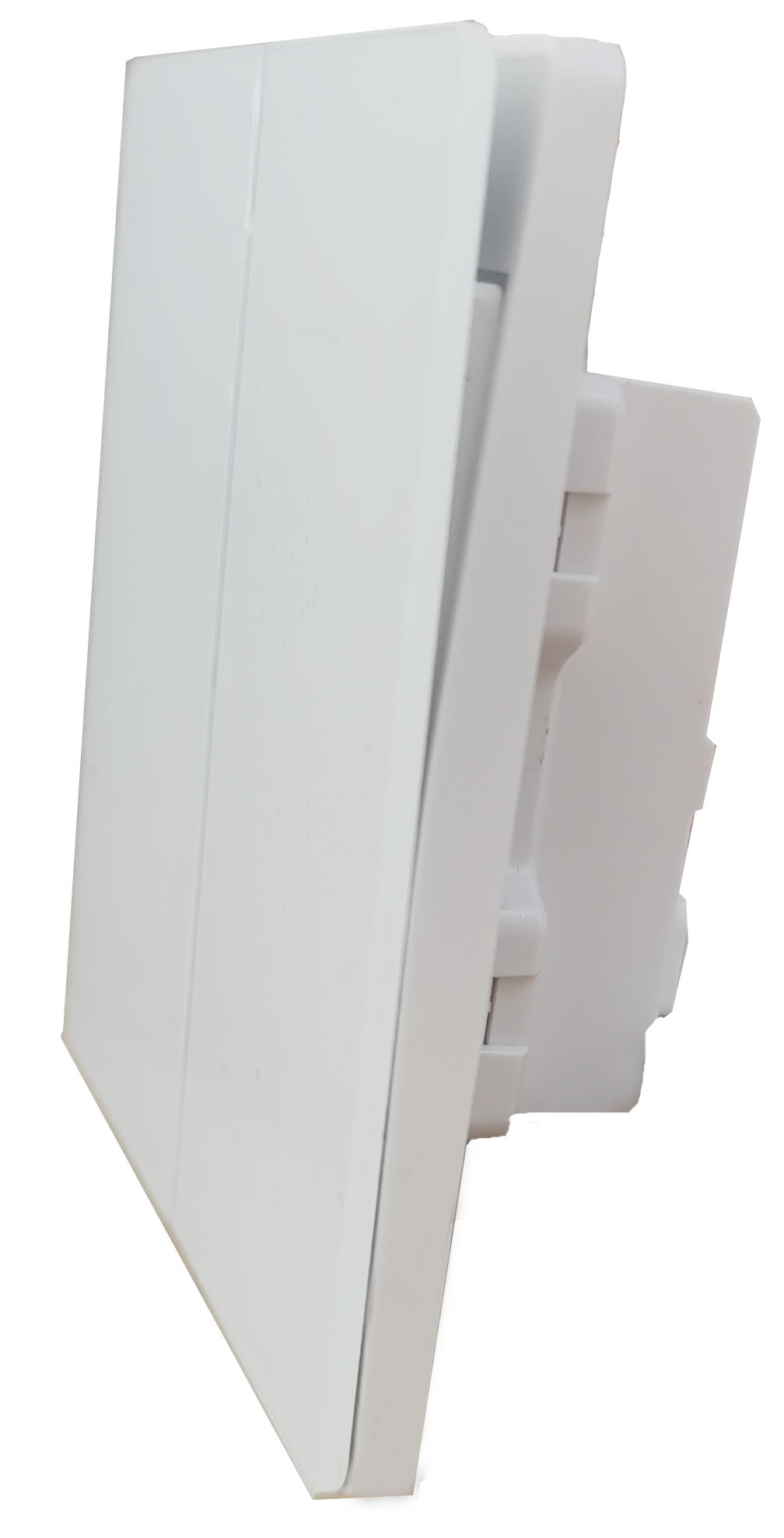 glass panel ultra thin white color 2gang 10A Wall Switch