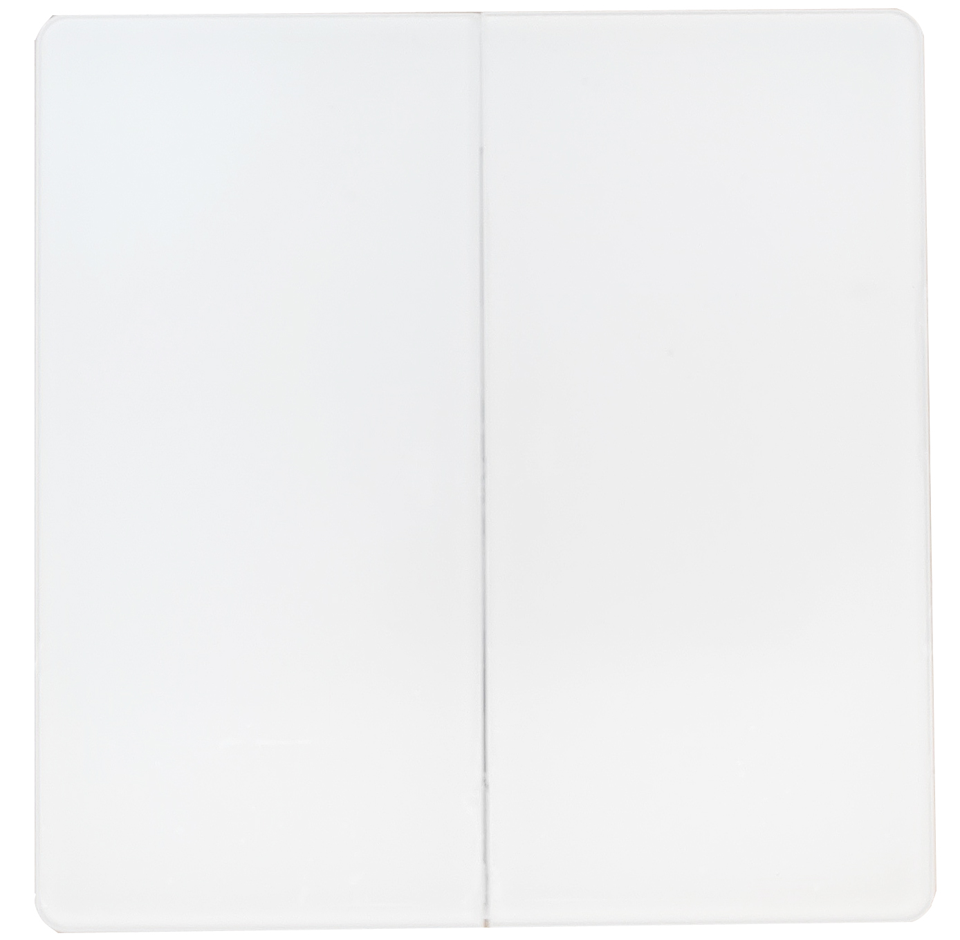 glass panel ultra thin white color 2gang 10A Wall Switch