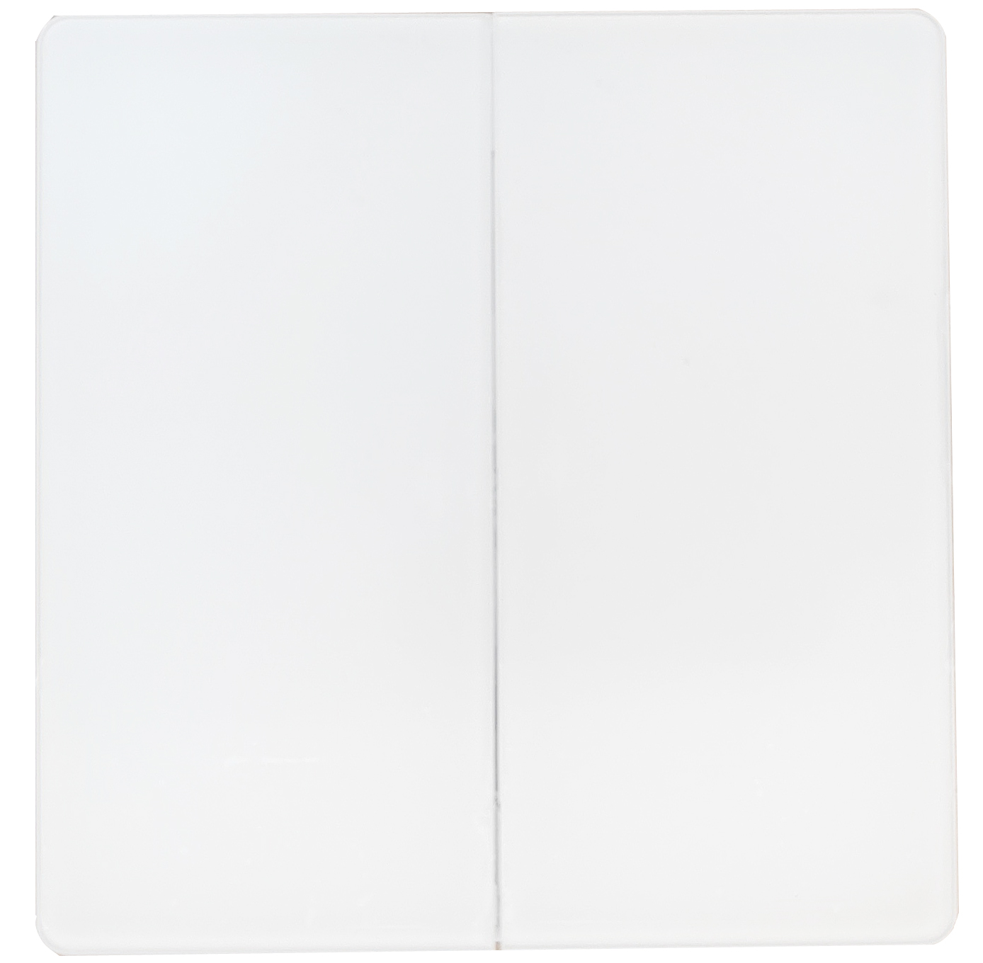 glass panel ultra thin white color 2gang 10A Wall Switch