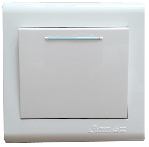 white color 2gang 1/2way ABS panel wall switch with good price