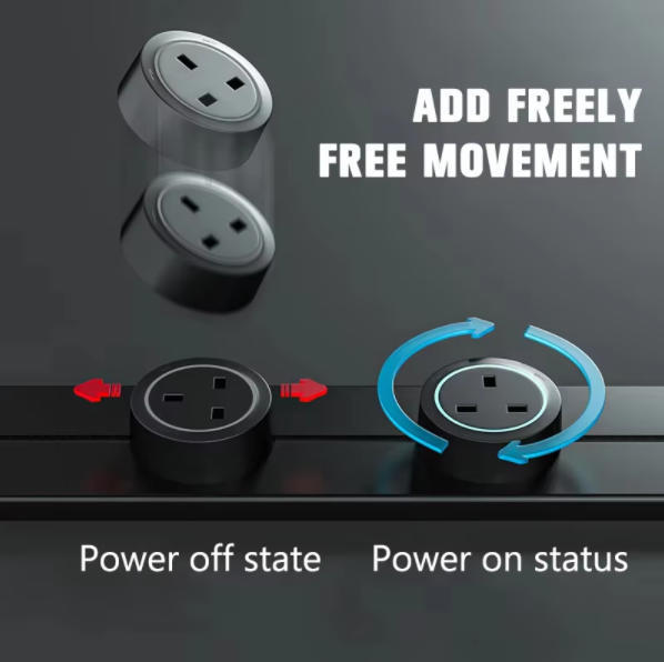 Power track socket UK Multi