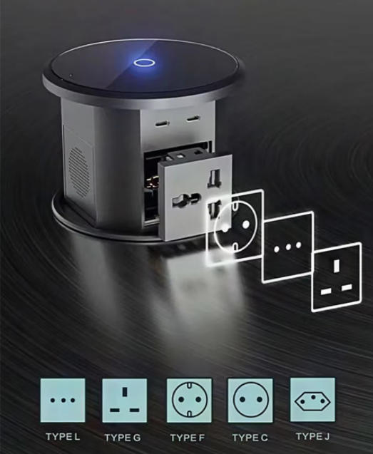 Smart lifting socket