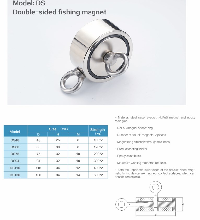 strong salvage fishing neodymium magnet