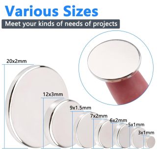 Ultra Thin N52 Neodymium Magnet with 3M Adhesive