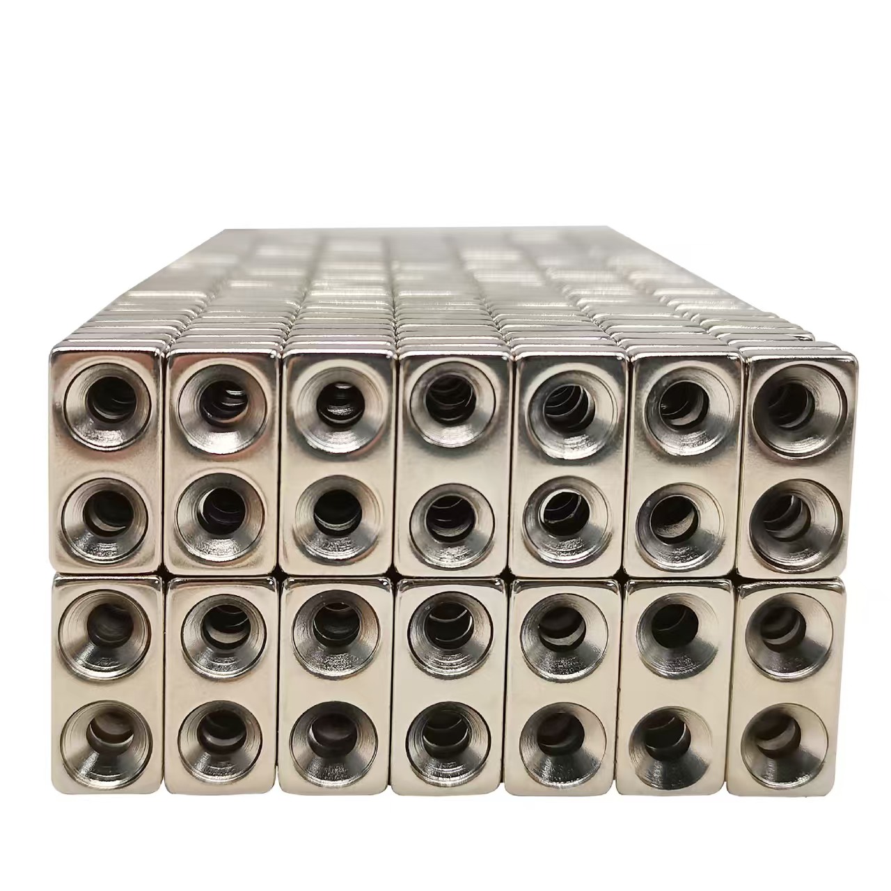 Countersunk hole magnets