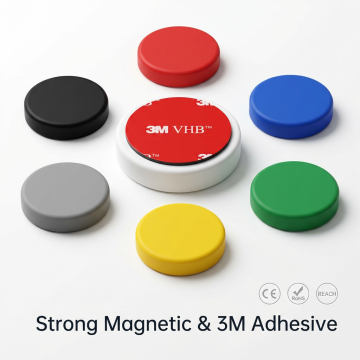 Magnete al neodimio personalizzato con rivestimento in silicone e adesivo 3M Magnete personalizzato N52 con rivestimento in silicone e adesivo 3M