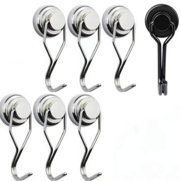 360° Rotating Heavy Duty Neodymium Magnetic Hooks