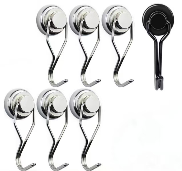 360° Rotating Heavy Duty Neodymium Magnetic Hooks