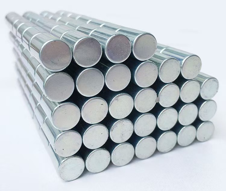 Zinc coated magnets