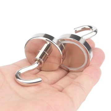 N52 Heavy Duty Neodymium Magnetic Hooks with Ni-Cu-Ni Coated