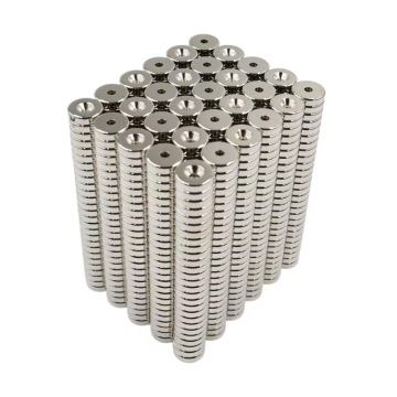 N52 Strong Countersunk Hole Magnets Ni-Cu-Ni Plated for Industrial Fastening