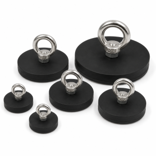 Waterproof Rubber Coated Pot Neodymium Magnet