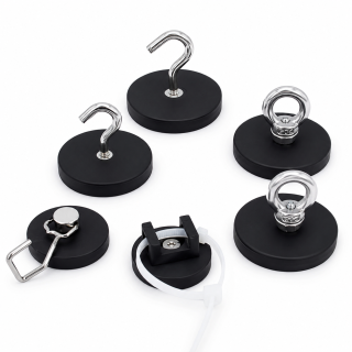 Heavy-Duty Rubber-Coated Recovery Magnet