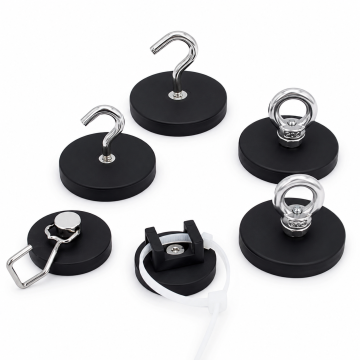 Heavy-Duty Rubber-Coated Recovery Magnet
