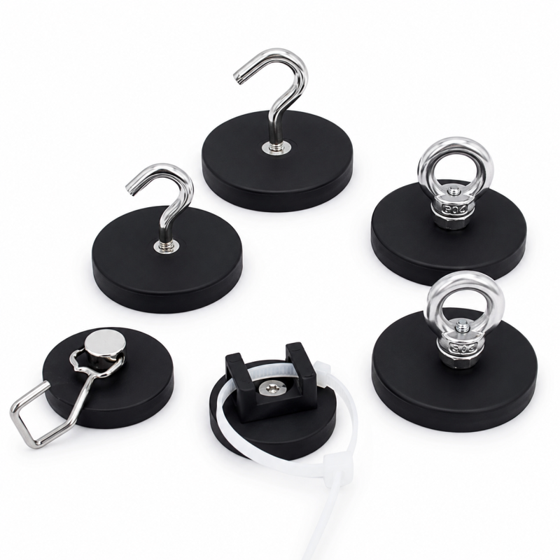 Heavy-Duty Rubber-Coated Recovery Magnet