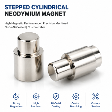 Aimant néodyme cylindrique étagé