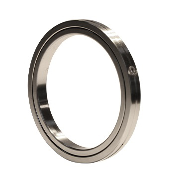 Crossed roller turntable bearing with toothless