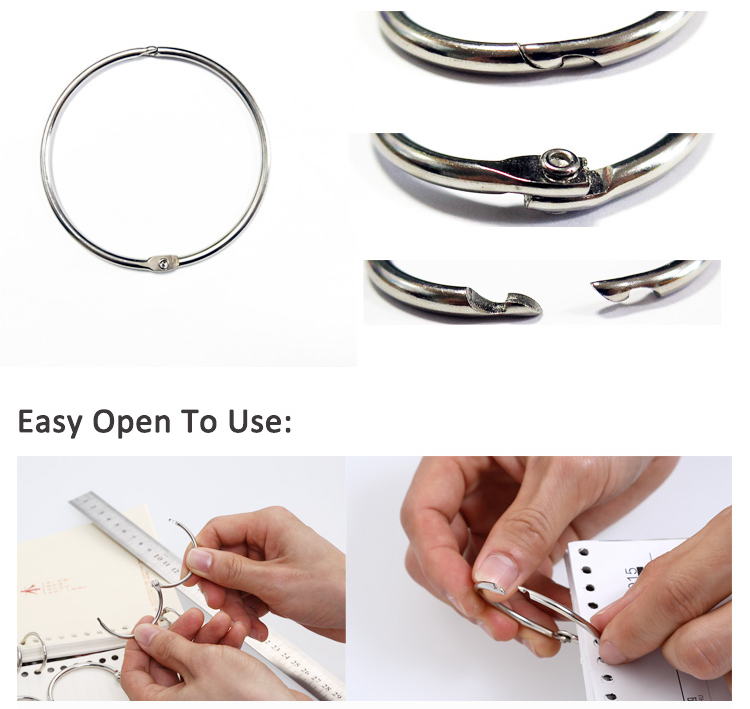 notebook loose leaf binder ring