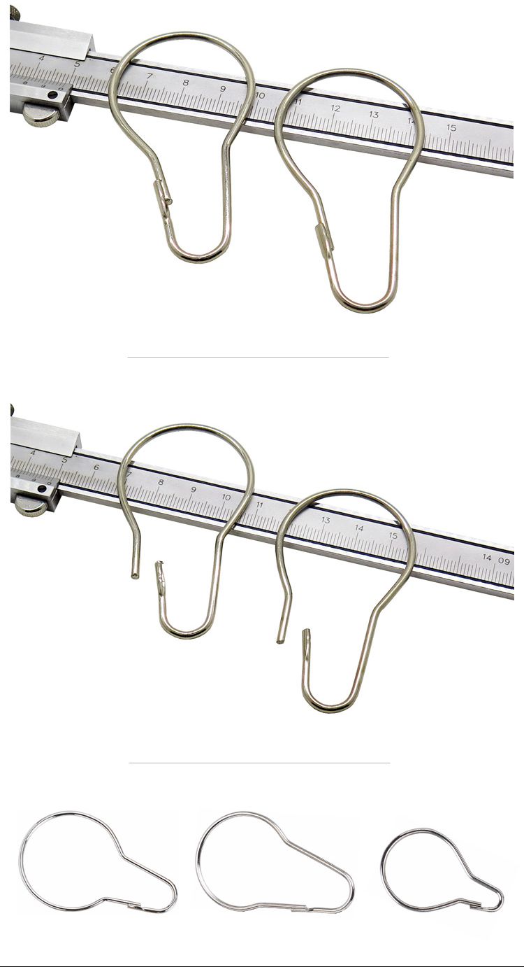 bathroom shower rods curtain rings hook