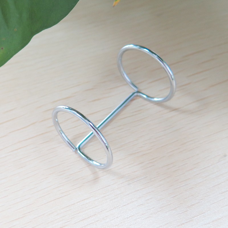 2-ring metal loose leaf binder ring