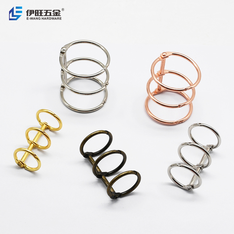 stationery metal 3 rings binder ring