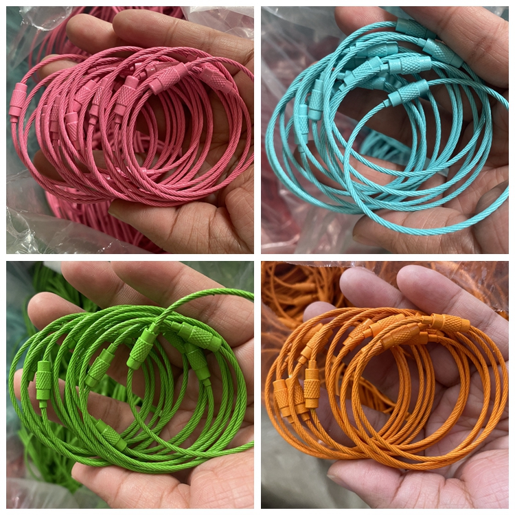 200,000 Pcs Color Painted Wire Keychain Shipped !!!