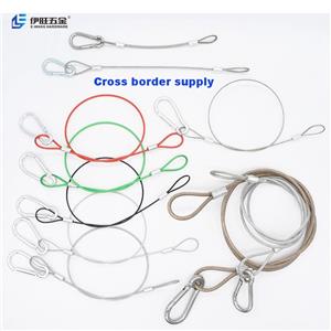 Carabiner Hook Wire Rope Assembly With Loop
