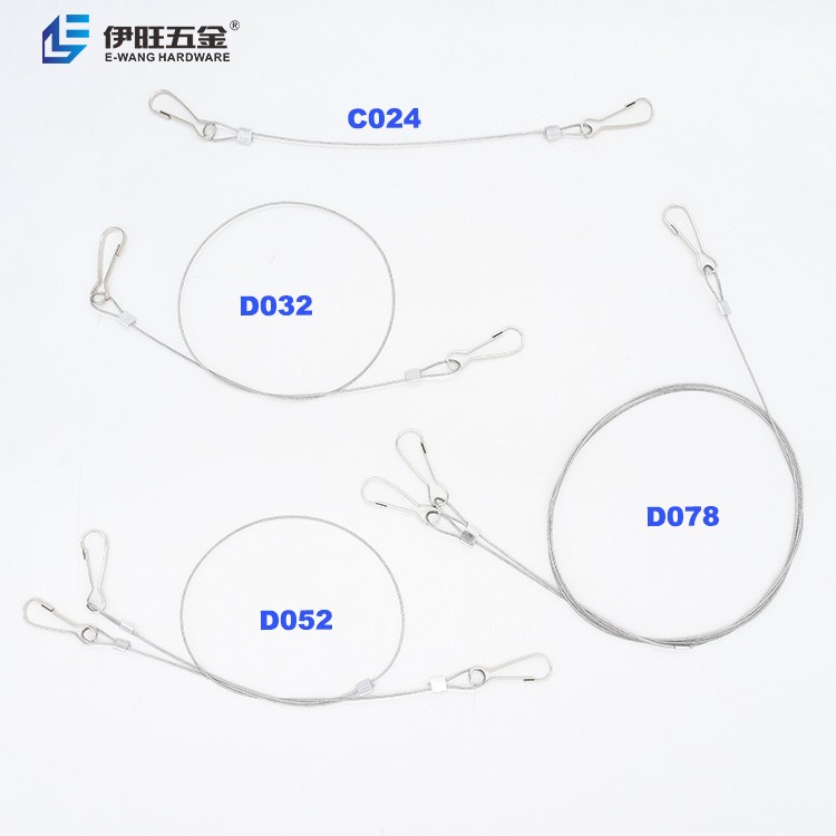 Safety Cable Wire Double Hook