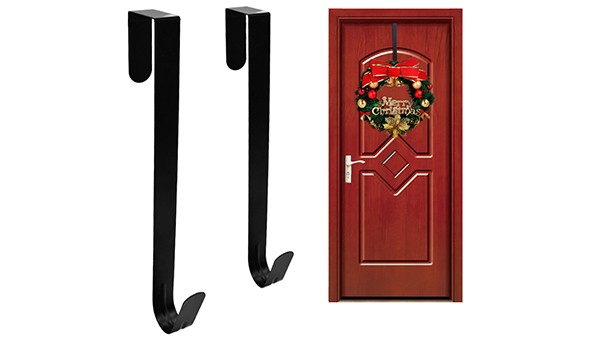 metal christmas wreath door hooks