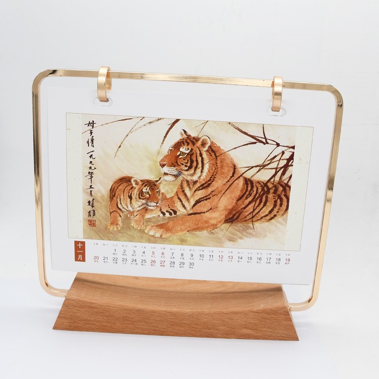 desk calendar stand