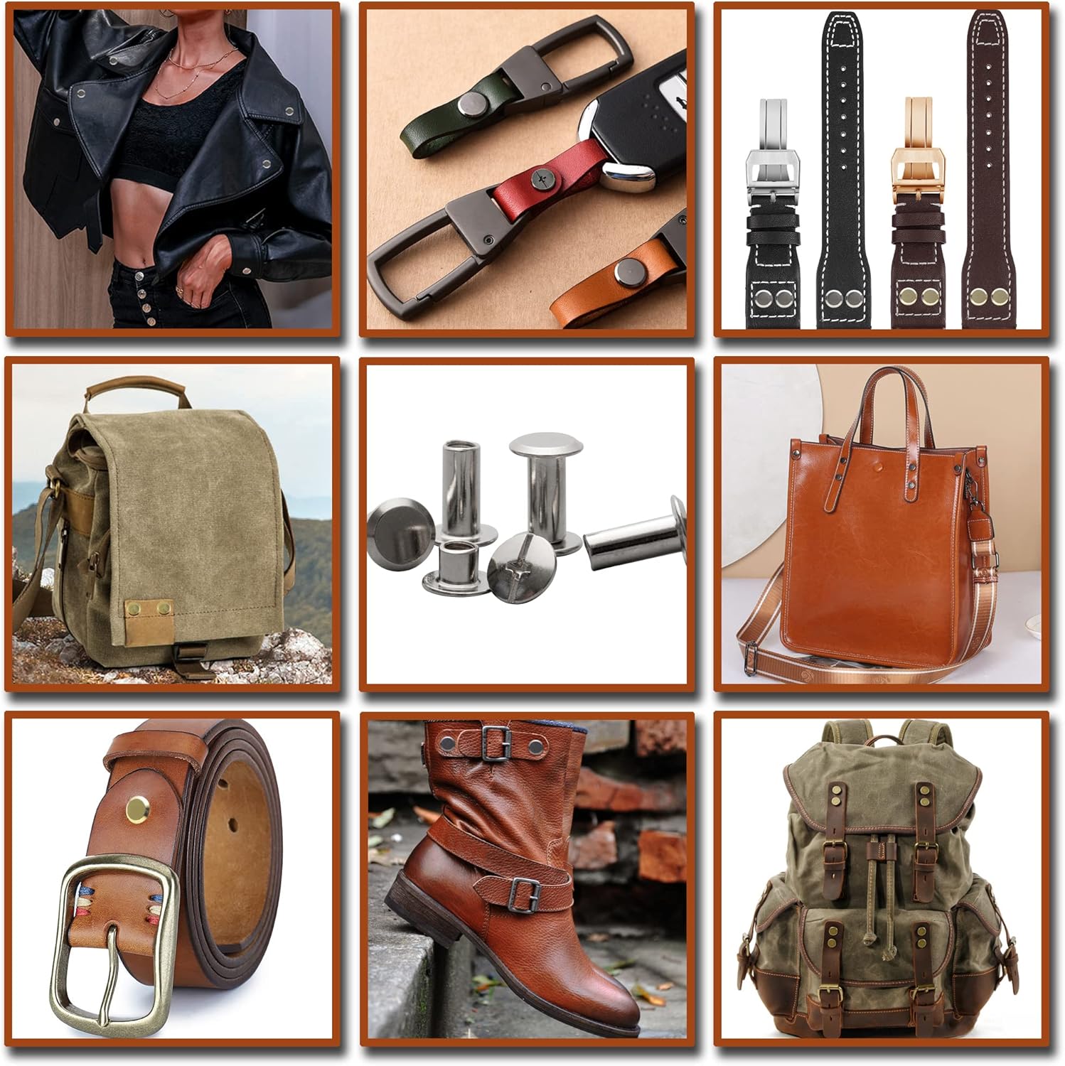 Leather Chicago screw