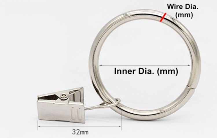 Drapery clips Drapery clips