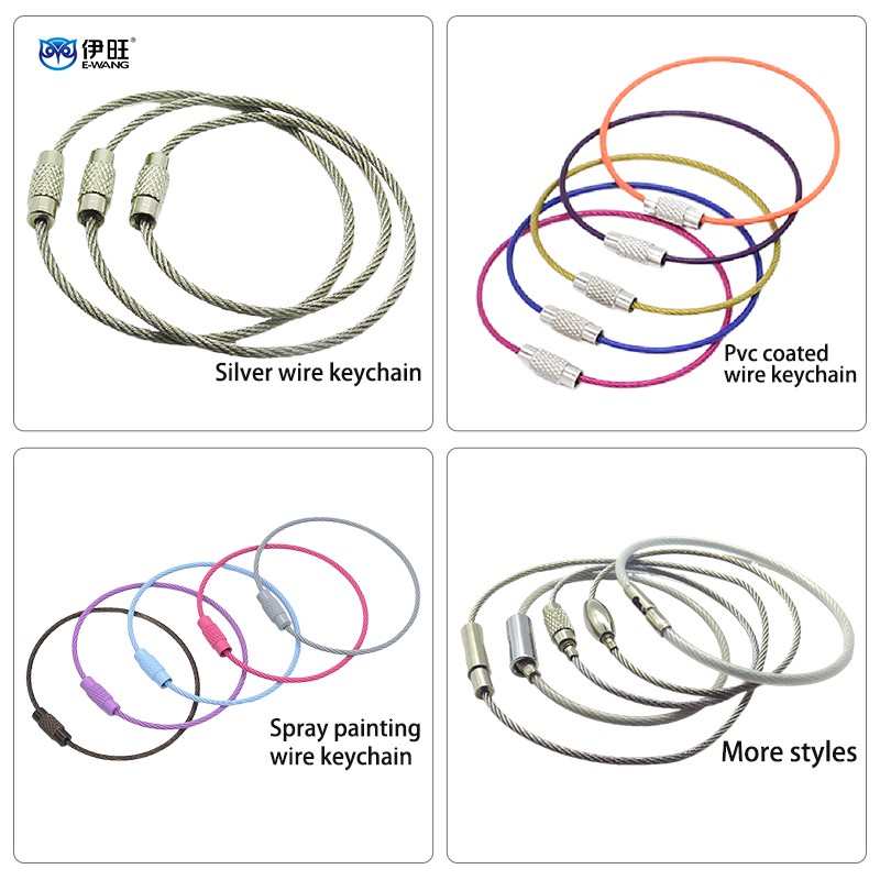 stainless steel wire keychain stainless steel wire keychain